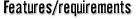 Features/Requirements