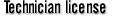 Technician license