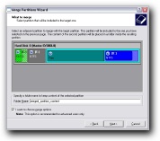 Drive two partitions together