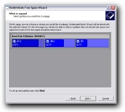 Resize and move hard disk partitions