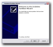 Undelete hard drive partition