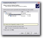Search for lost partitions