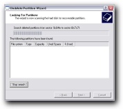 Restore deleted hard drive partitions with data