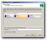 Drive two partitions together