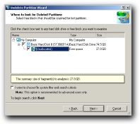 Search for lost partitions