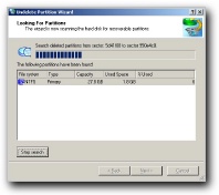 Restore deleted hard drive partitions with data