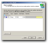 Recover lost partitions