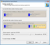Manage Backup Capsule Wizard