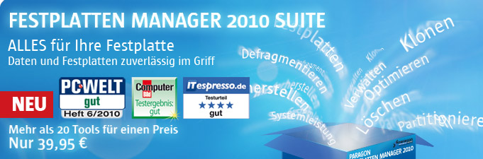 Festplatten Manager 2010 Suite