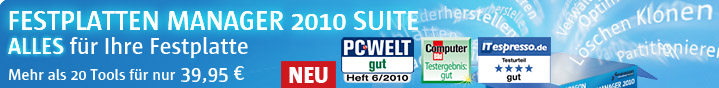 Festplatten Manager 2010 Suite