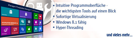 Festplatten Manager 14 - das Protool für Festplatten!