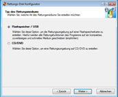 Backup software screenshots