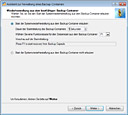 Wiederherstellung aus einem Backup-Container