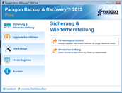 Backup software screenshots