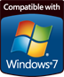 “Compatible with Windows 7„ logo.