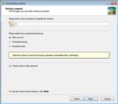 Smart Backup Wizard: Protect archive with password