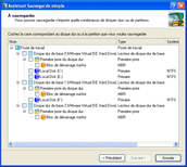 Backup software screenshots