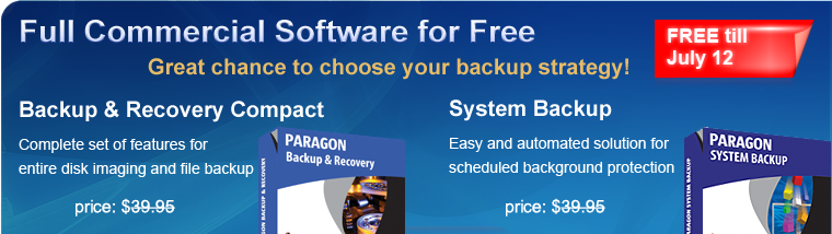 giveaway page BR compact SB9.5 Paragon Backup and Recovery Compact for free