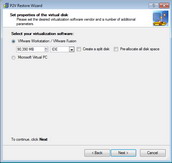 P2V Restore Wizard