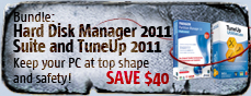 Bundle: Hard Disk Manager 2011 Suite and TuneUp Utilities 2011