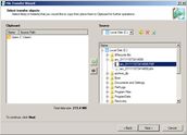Backup software screenshots