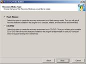 Backup software screenshots