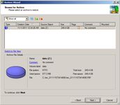 Backup software screenshots