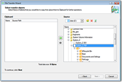Backup software screenshots