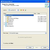 P2V Adjust Wizard