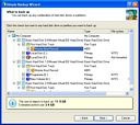 You can back up any combinations of partitions and hard disks with the Simple Backup Wizard.