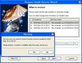 Recovery CD: Choose what to restore
