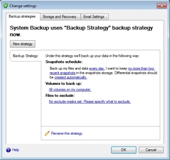 Making and managing backup strategies