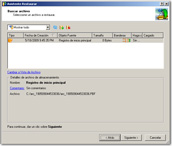 Backup software screenshots