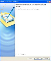 P2V Creation VD - Main Window Wizard