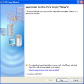 P2V Migration -  Main Window Wizard