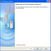 P2V Restore - Main Window Wizard