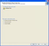 P2V Restore - Select virtualization software 