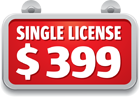 Single License: $399