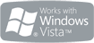 &ldquo;Works with Windows Vista&bdquo; logo.