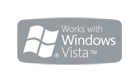 “Works with Windows Vista„ logo.